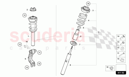 Part Diagram for Lamborghini 8W0412375D