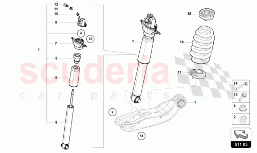 Part Diagram for Lamborghini 4M0512297B