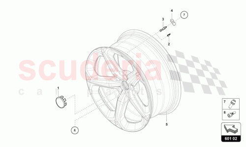 Part Diagram for Lamborghini 403601295D