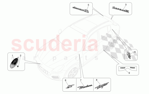 Part Diagram for Maserati 670214088