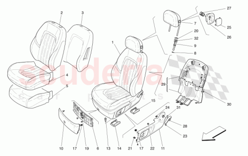 Part Diagram for Maserati 673000903
