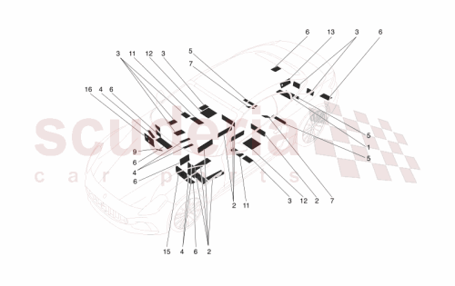 Part Diagram for Maserati 670213212