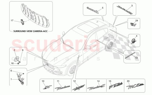 Part Diagram for Maserati 670215277