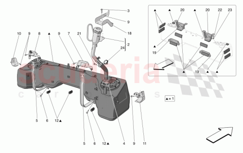 Part Diagram for Maserati 670156462