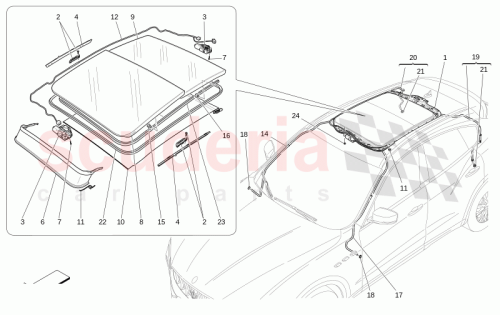 Part Diagram for Maserati 670218806