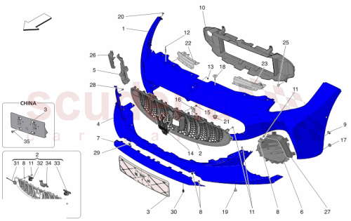 Part Diagram for Maserati 670212114