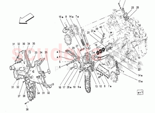 Part Diagram for Maserati 322502