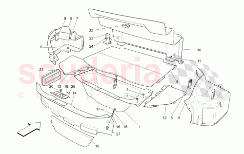 Part Diagram for Maserati 81574906