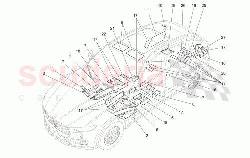 Part Diagram for Maserati 670036614