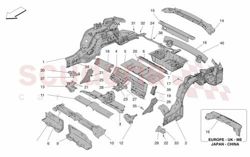 Part Diagram for Maserati 670219117