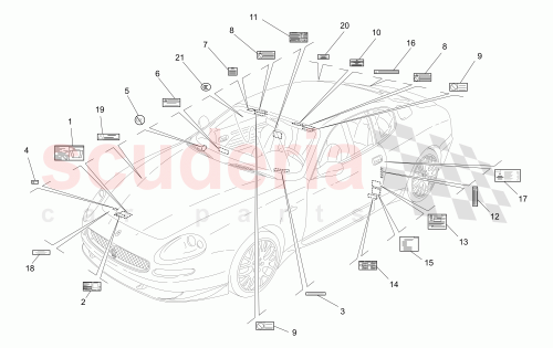 Part Diagram for Maserati 214177