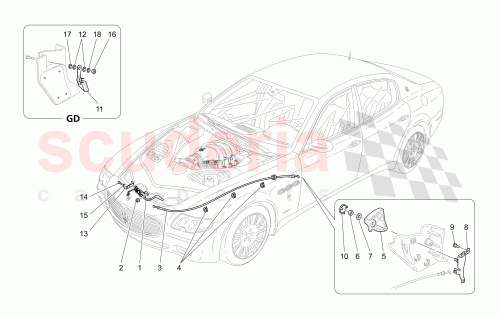 Part Diagram for Maserati 67305300