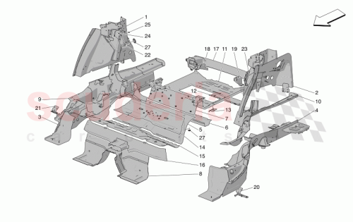Part Diagram for Maserati 673014228