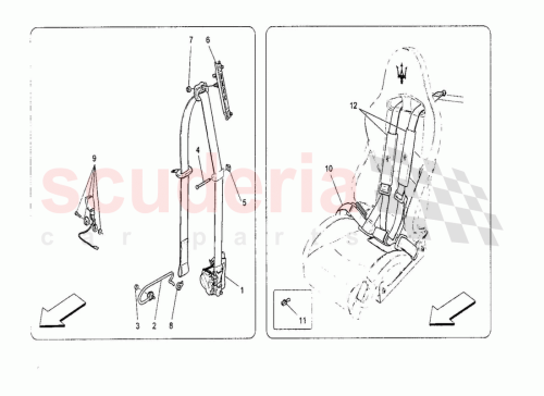Part Diagram for Maserati 67068900