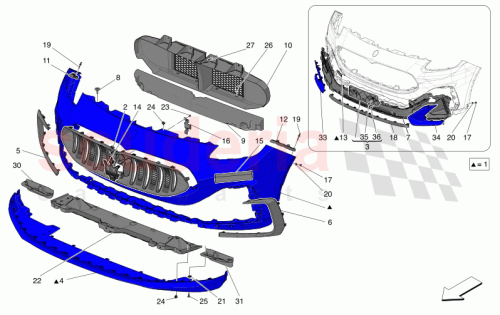 Part Diagram for Maserati 670157216