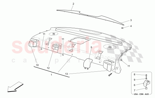 Part Diagram for Maserati 981306200