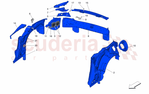 Part Diagram for Maserati 670036989
