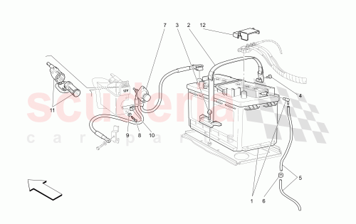 Part Diagram for Maserati 16043436
