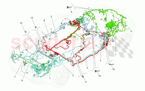 Part Diagram for Maserati 323421