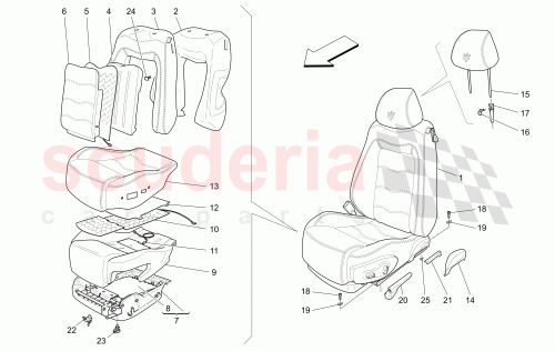 Part Diagram for Maserati 953182408