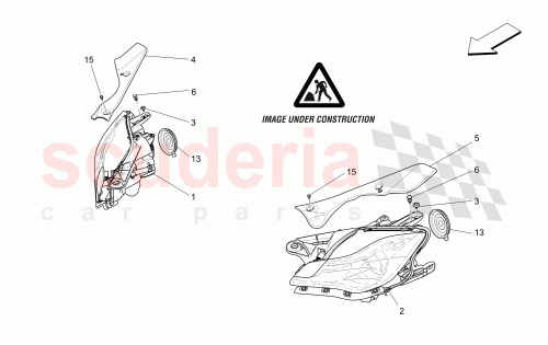 Part Diagram for Maserati 670113639
