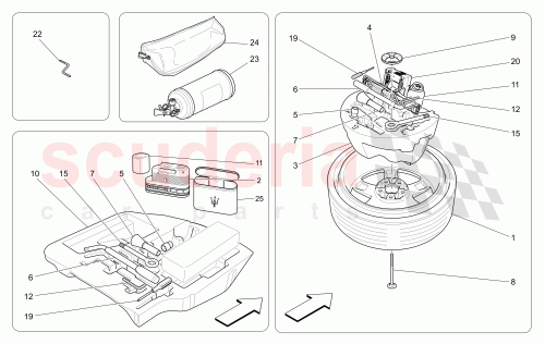 Part Diagram for Maserati 50551439