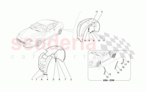 Part Diagram for Maserati 68819700