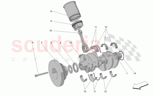 Part Diagram for Maserati 670050127