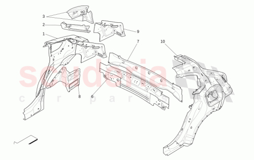 Part Diagram for Maserati 673010435