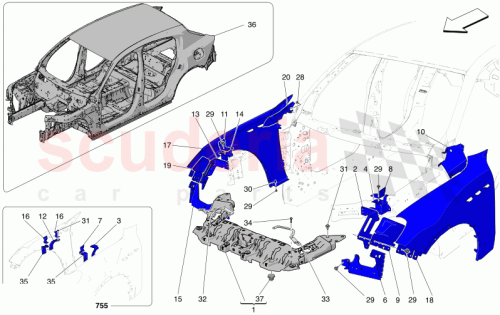 Part Diagram for Maserati 670213773