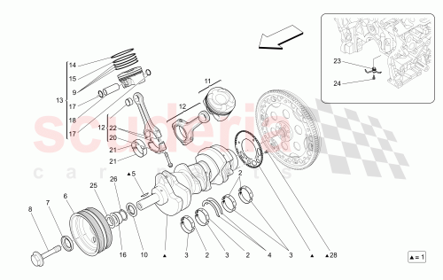 Part Diagram for Maserati 275339