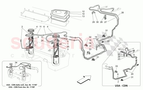 Part Diagram for Maserati 184347