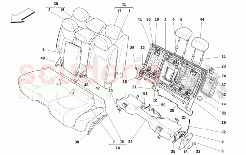 Part Diagram for Maserati 673008932