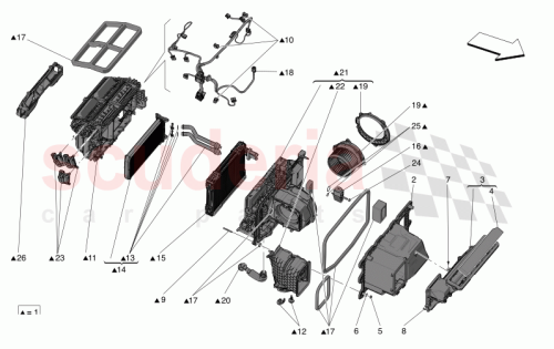 Part Diagram for Maserati 670215189