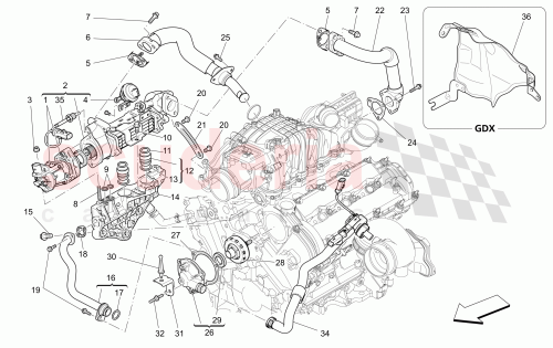 Part Diagram for Maserati 46338352