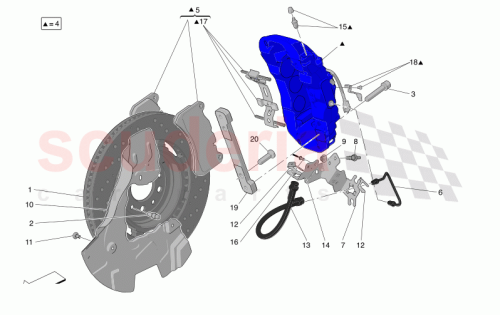 Part Diagram for Maserati 670301476