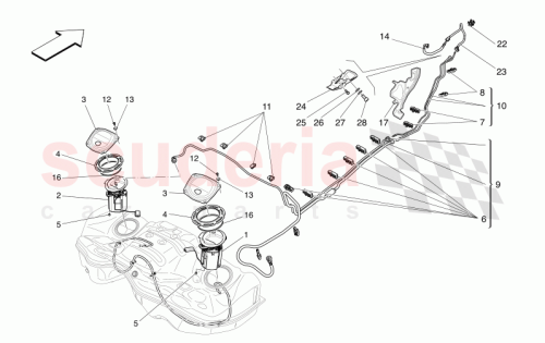 Part Diagram for Maserati 670105399