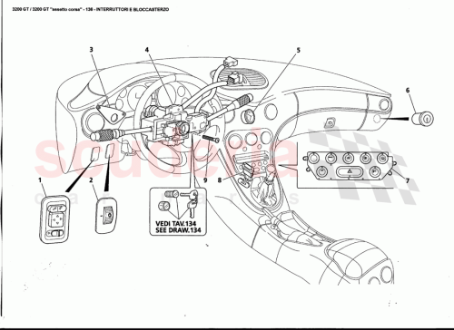 Part Diagram for Maserati 383305108