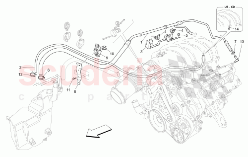 Part Diagram for Maserati 169692