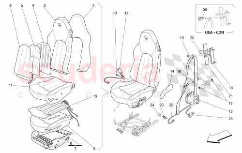 Part Diagram for Maserati 984741502