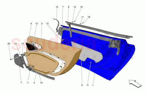Part Diagram for Maserati 735743623