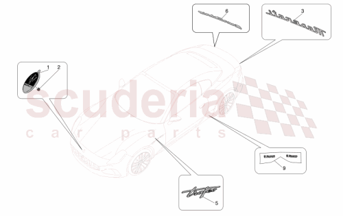 Part Diagram for Maserati 673017060