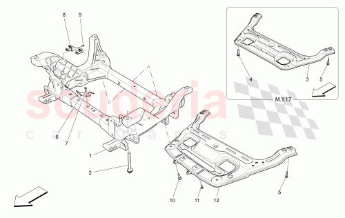 Part Diagram for Maserati 670035436