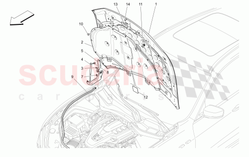 Part Diagram for Maserati 673005571