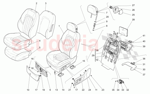 Part Diagram for Maserati 673001504