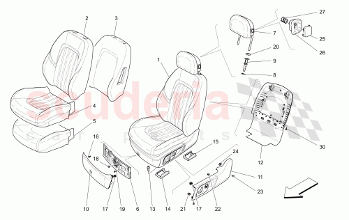 Part Diagram for Maserati 670061647
