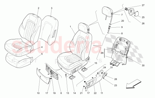 Part Diagram for Maserati 670097954