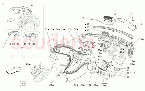 Part Diagram for Maserati 67698612