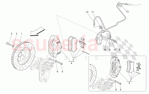 Part Diagram for Maserati 257141