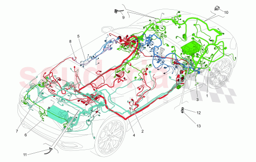 Part Diagram for Maserati 341063